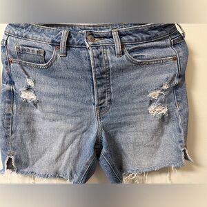 Old Navy Light Blue Distressed Jean Shorts